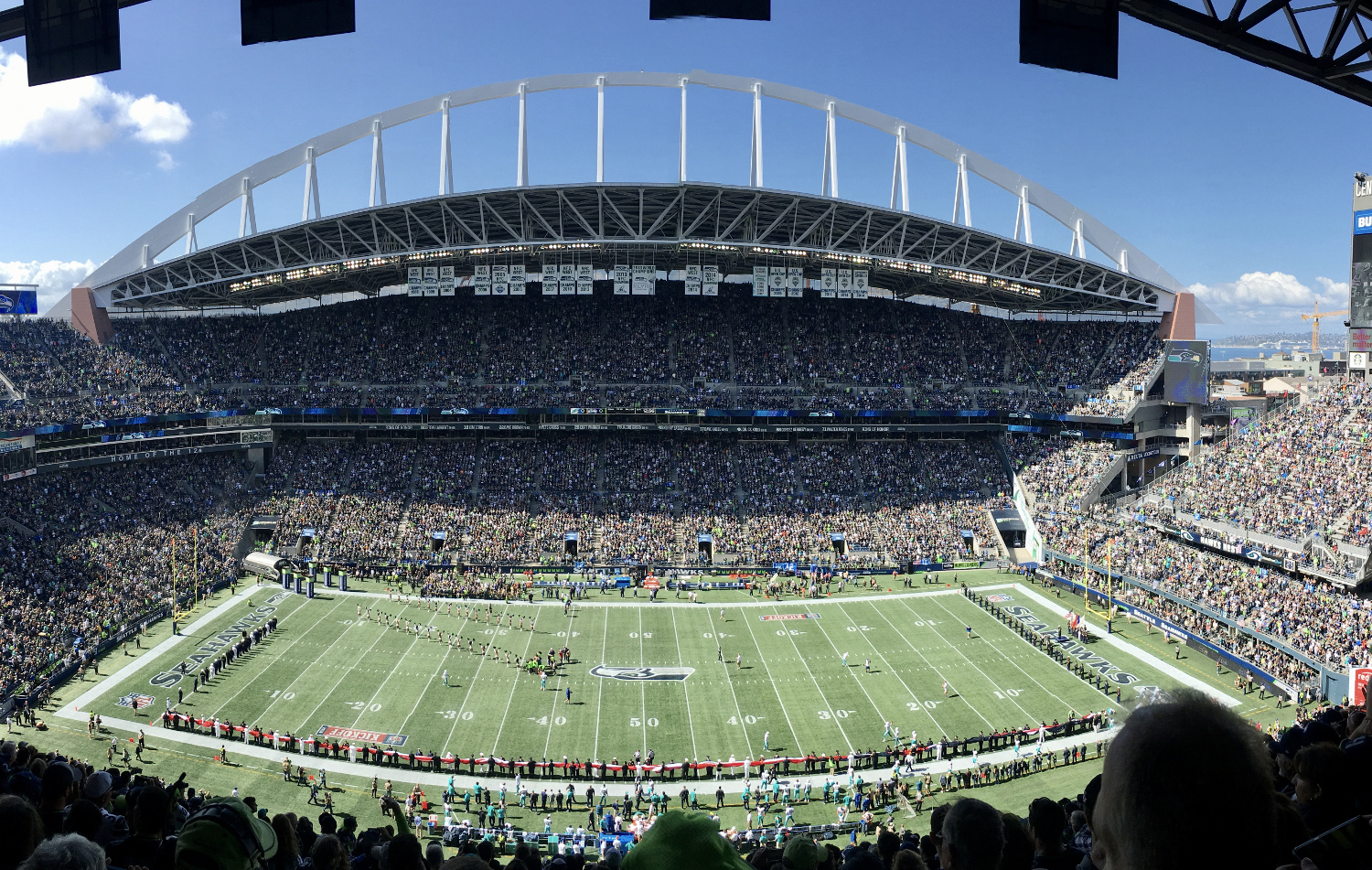 The view from my seats